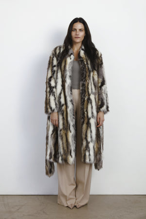 Ecklonis Safari Faux Fur Coat