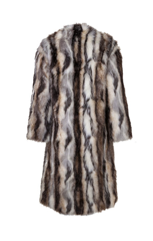 Ecklonis Safari Faux Fur Coat